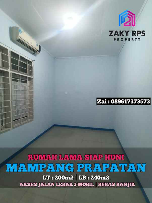 dijual rumah jalan mampang prapatan