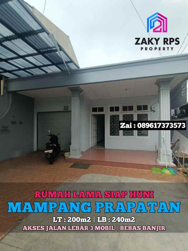 dijual rumah jalan mampang prapatan