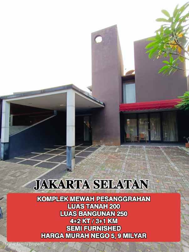 dijual rumah jalan raya pesanggrahan