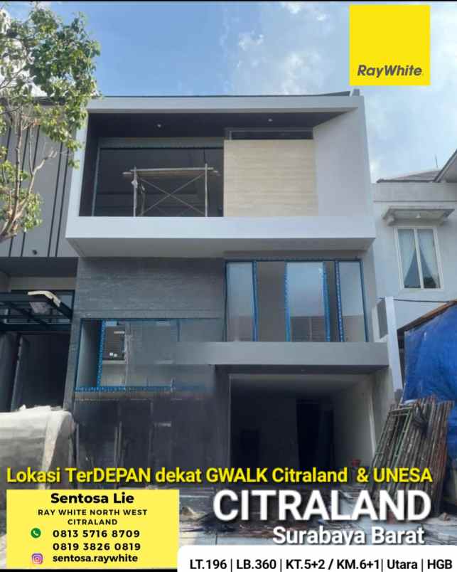 dijual rumah jalan royal park