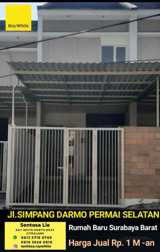 dijual rumah jalan simpang darmo permai