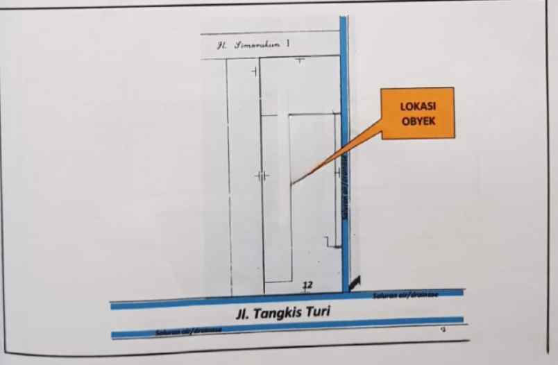 dijual rumah jalan tangkis turi