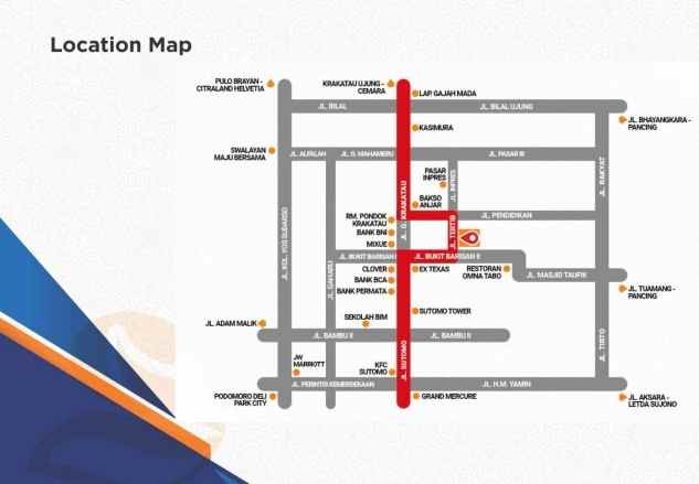 dijual rumah jalan tertib bukit barisan