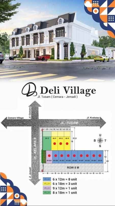 dijual rumah jalan tusam jemadi