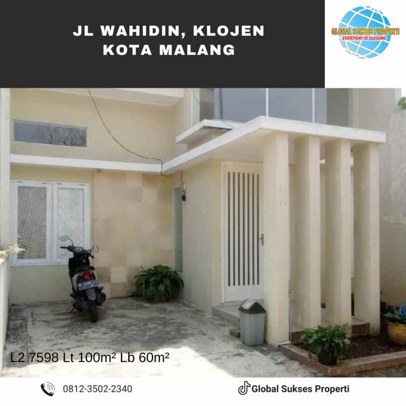 dijual rumah jalan wahidin