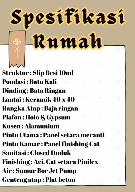 dijual rumah jatisampurna