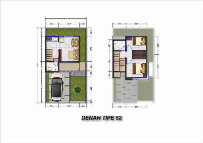 dijual rumah jl ganjar sabar ds ganjar
