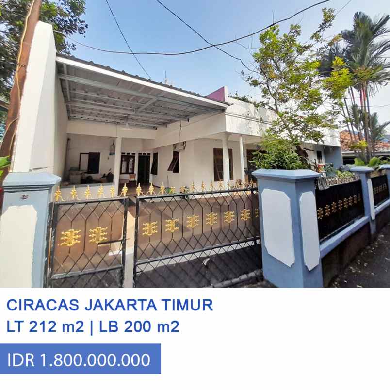 dijual rumah jl h baping ciracas