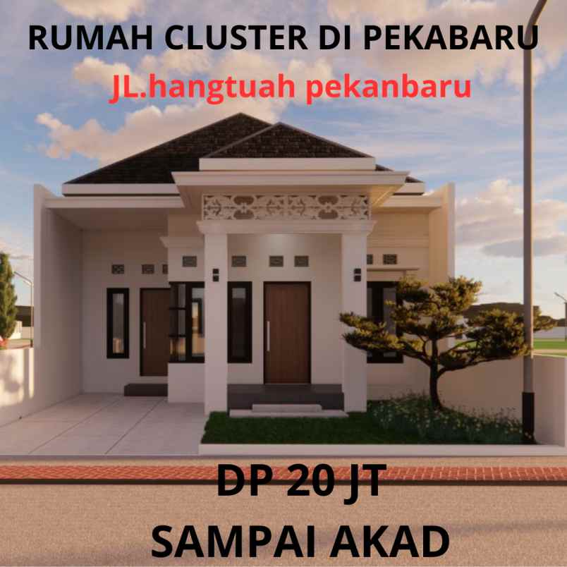 dijual rumah jl hangtua pekanbaru