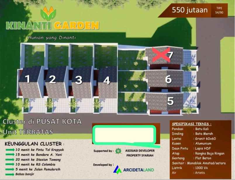 dijual rumah jl kinanti pamularsih