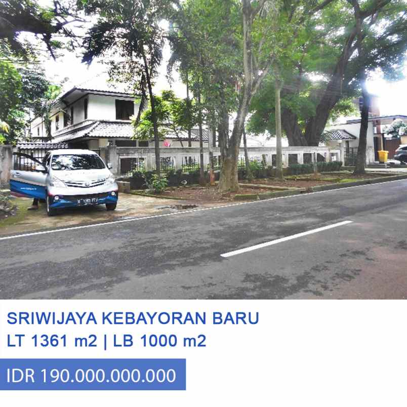 dijual rumah jl sriwijaya raya