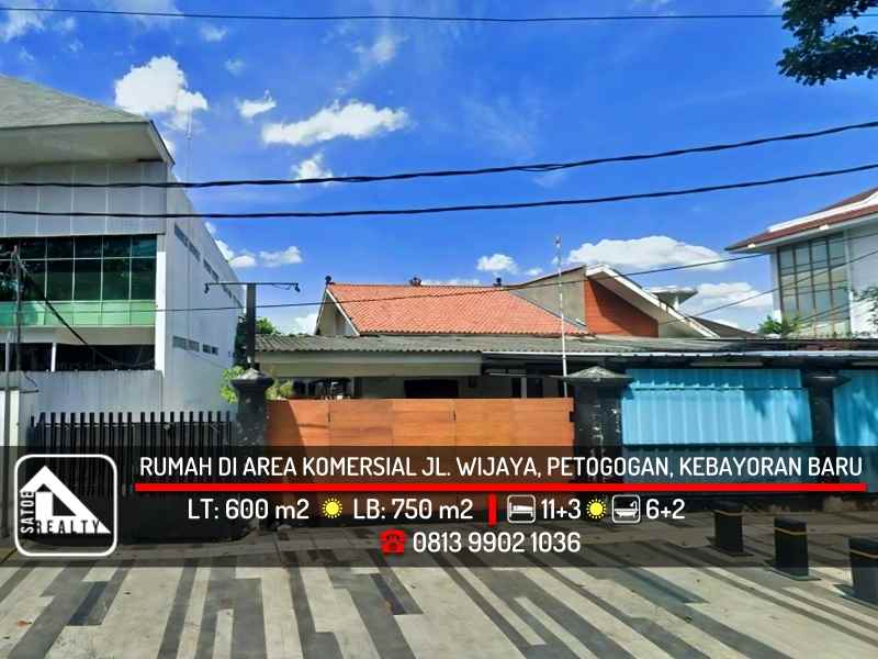 dijual rumah jl wijaya 1 kebayoran baru