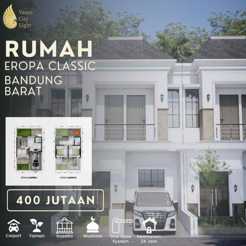 dijual rumah jln cihanjuang rahayu