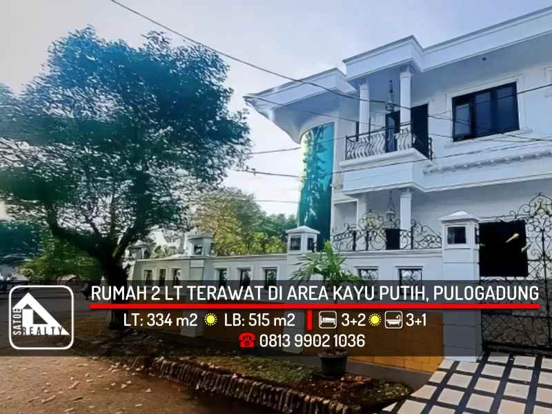 dijual rumah kayu putih pulogadung