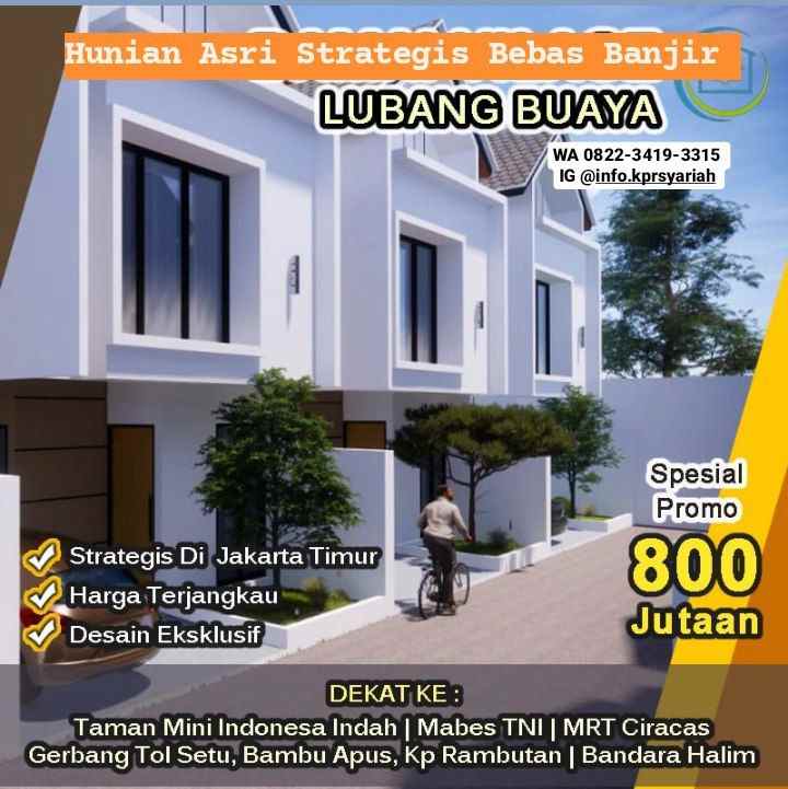 dijual rumah lubang buaya