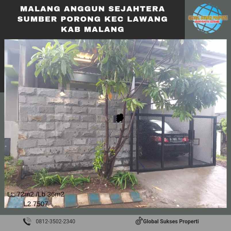 dijual rumah malang anggun sejahtera