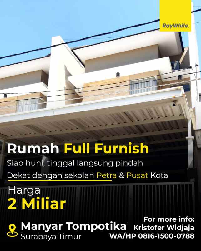 dijual rumah manyar tompotika manyar