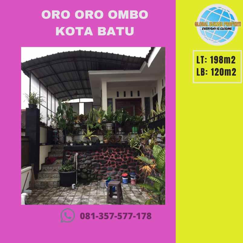 dijual rumah oro oro ombo