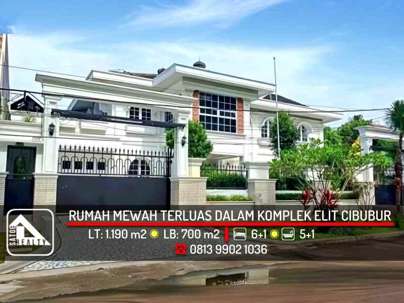 dijual rumah perumahan cibubur jakarta