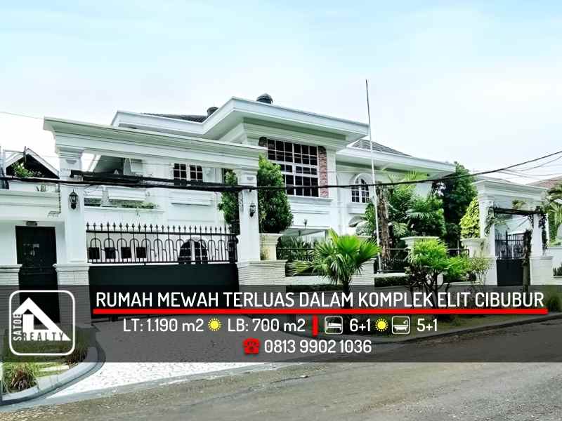 dijual rumah perumahan cibubur jakarta