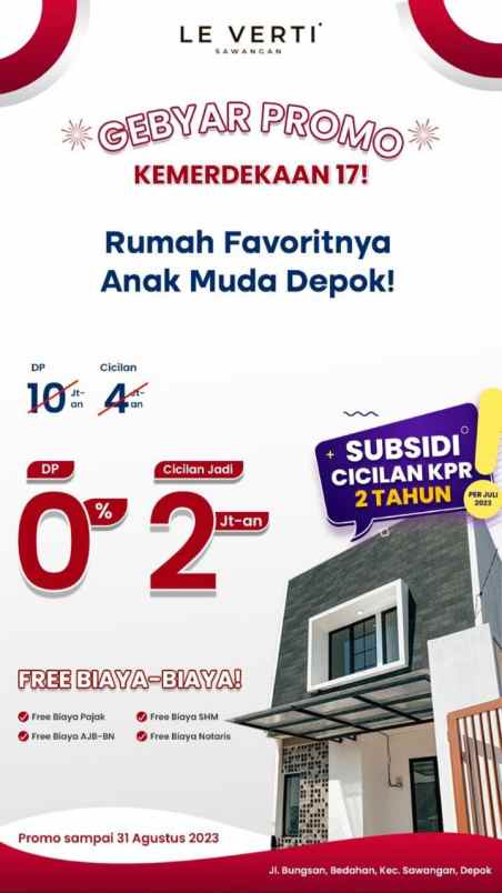 dijual rumah sawangan depok