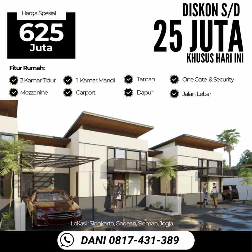 dijual rumah sidokarto godean