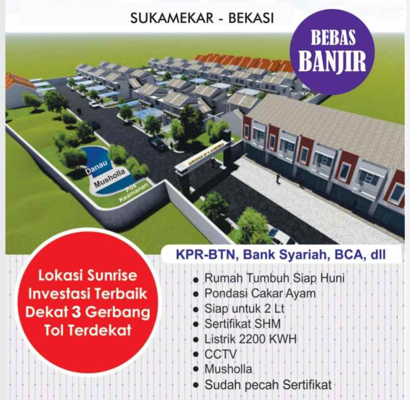 dijual rumah sukamekar