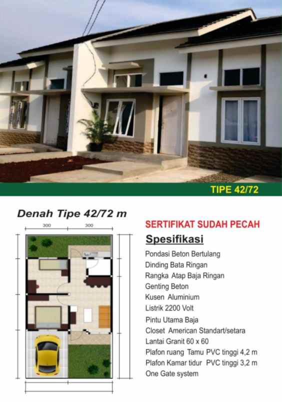 dijual rumah sukamekar