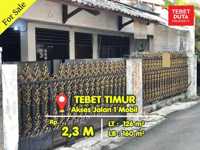 dijual rumah tebet timur