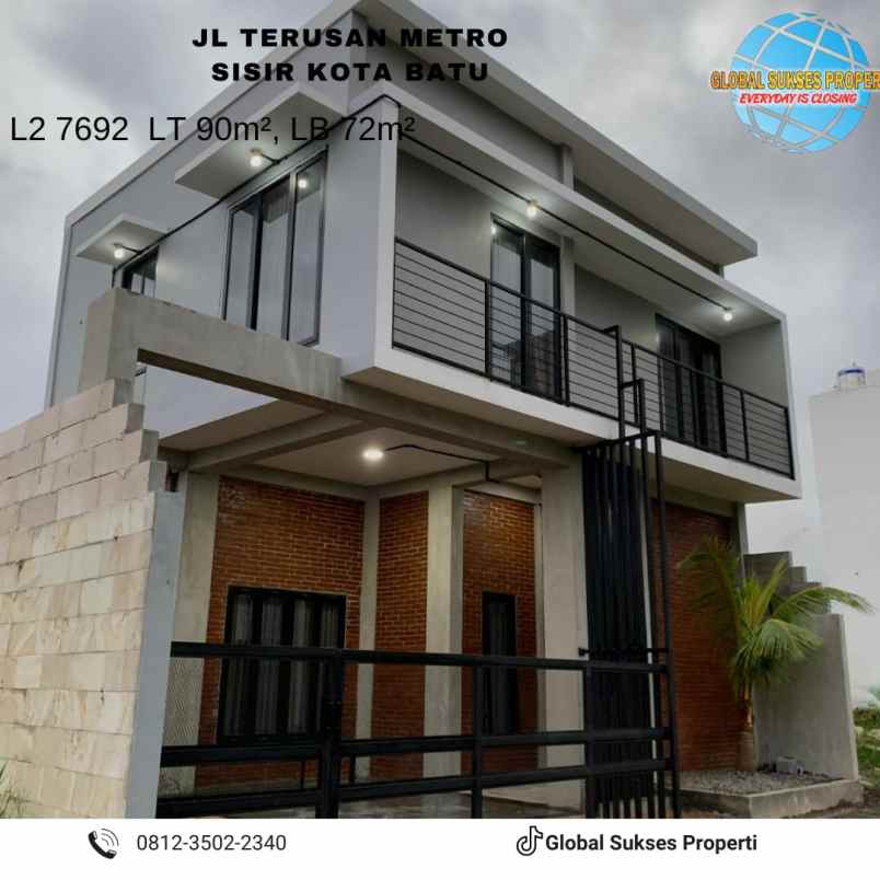 dijual rumah terusan metro