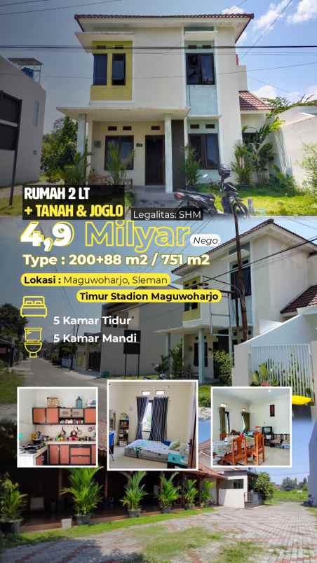 dijual rumah timur staddion maguwoharjo