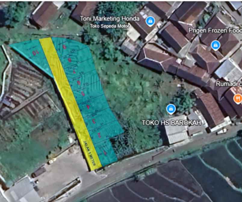 dijual tanah 8mx9 655 patuk candi wates