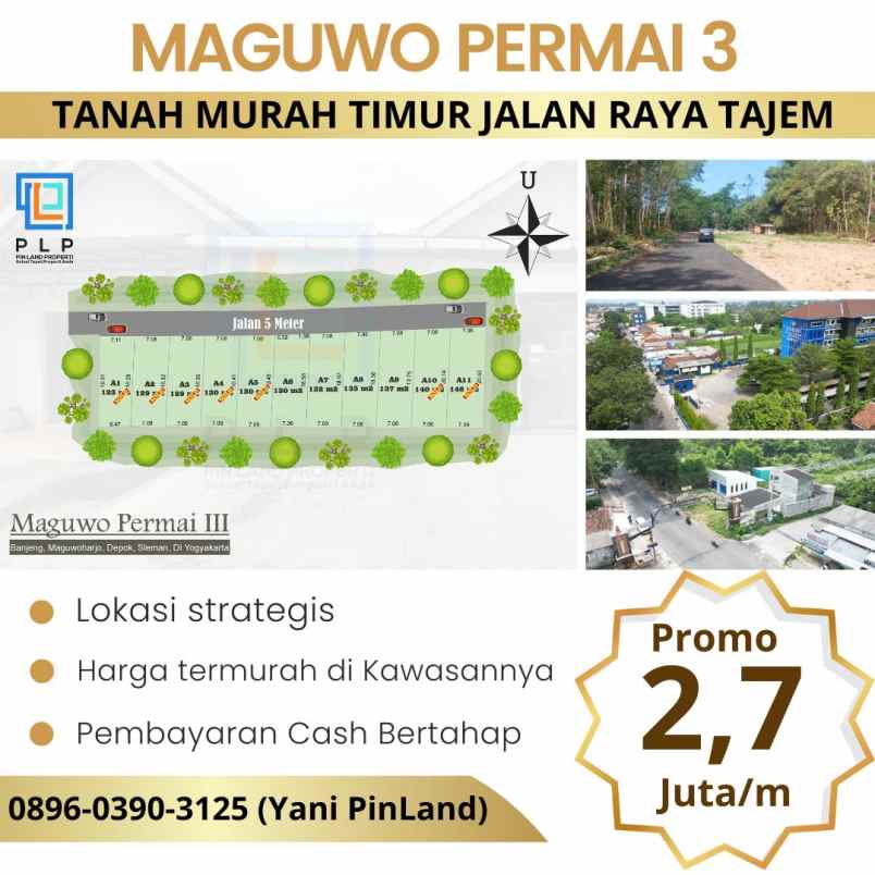 dijual tanah banjeng maguwoharjo depok