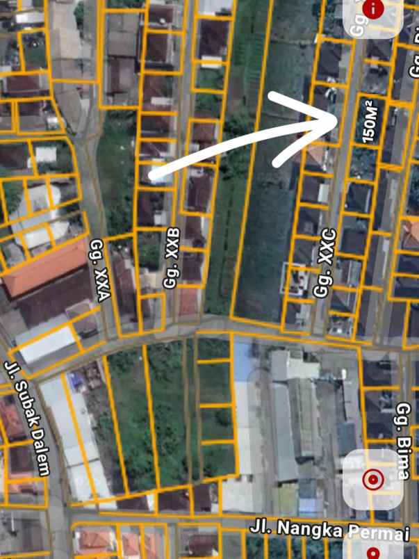 dijual tanah bedahulu gatsu tengah