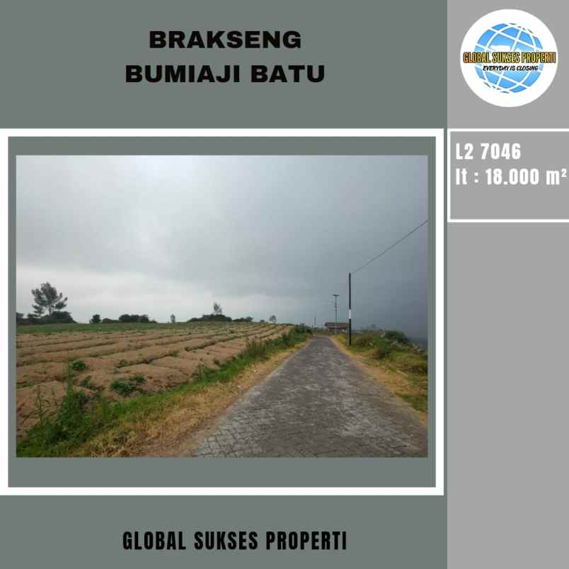 dijual tanah brakseng cangar