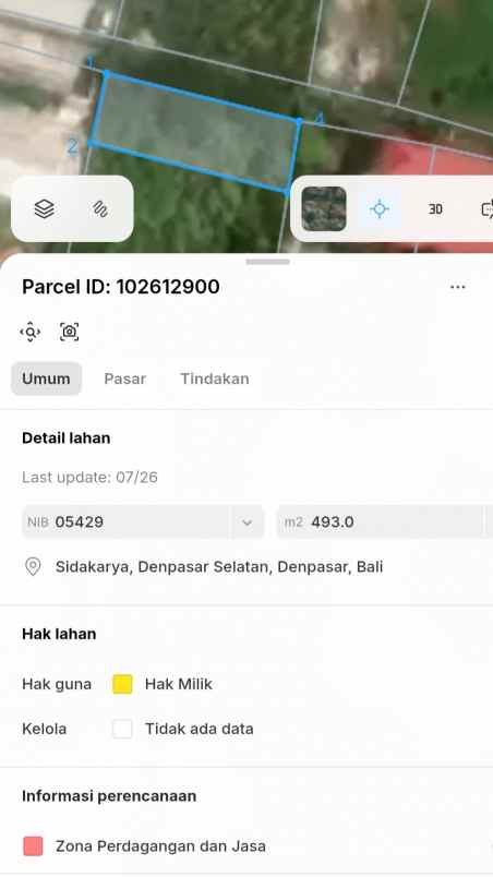 dijual tanah bypass ngurah rai