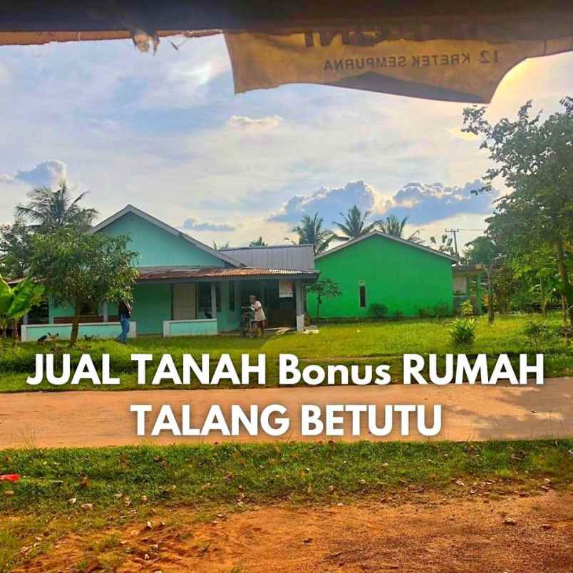 dijual tanah dan bangunan lokasi tl betutu palembang