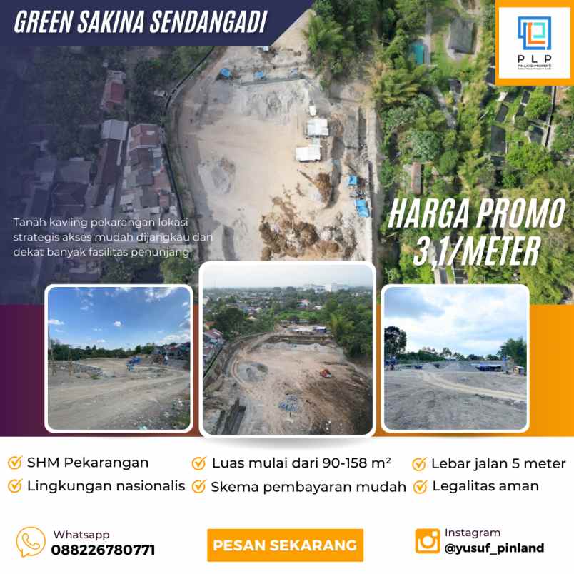 dijual tanah duwet sendangadi mlati