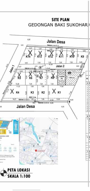 dijual tanah gedongan baki sukoharjo