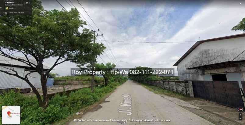 dijual tanah jl kima xix bira kec