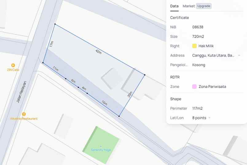 dijual tanah jl nelayan batu bolong