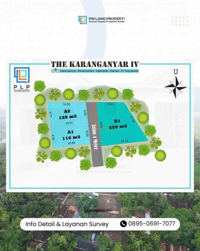 dijual tanah karanganyar utara sd model