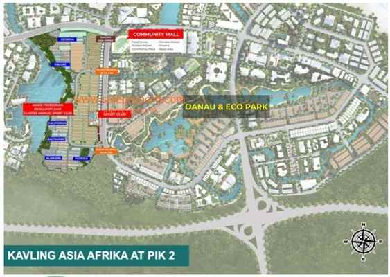 dijual tanah kavling asia afrika pik2