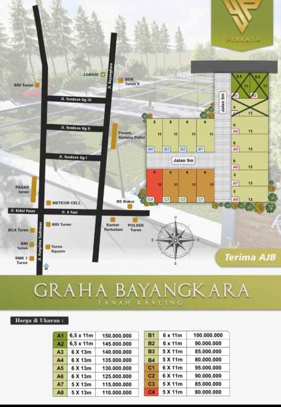 dijual tanah kavling murah lokasi dekat rs bogor turen