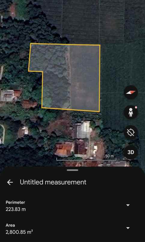 dijual tanah kebun sawah