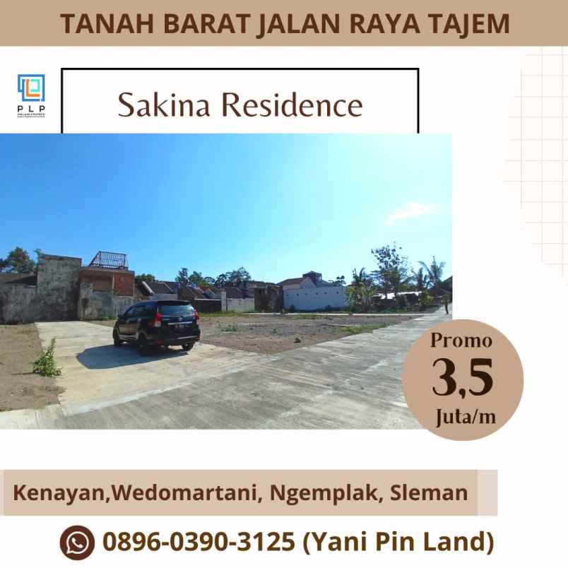 dijual tanah kenayan wedomartani