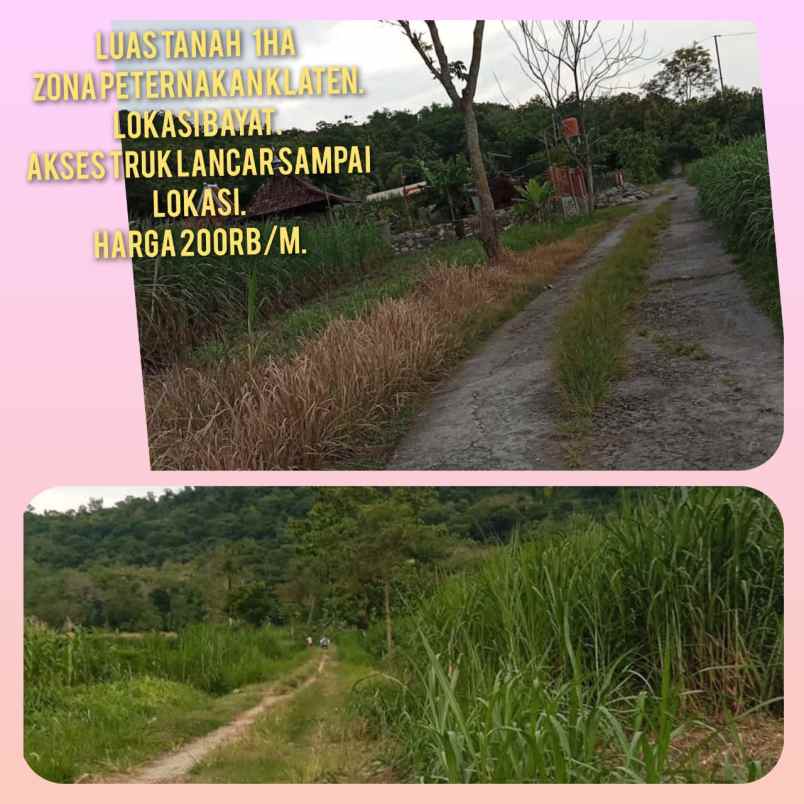 dijual tanah klaten jateng