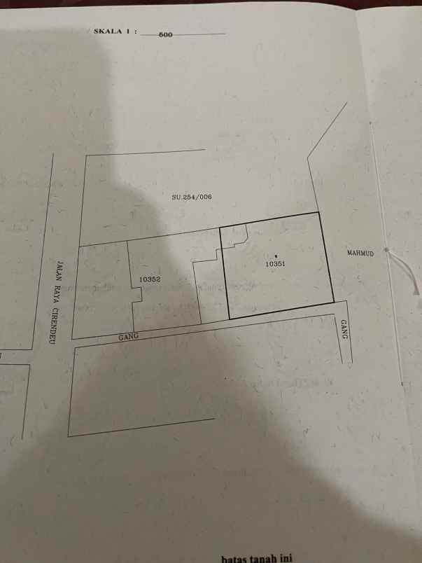 dijual tanah kosong the best area di cirendeu jaksel