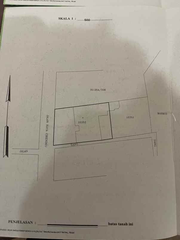 dijual tanah kosong the best area di cirendeu jaksel