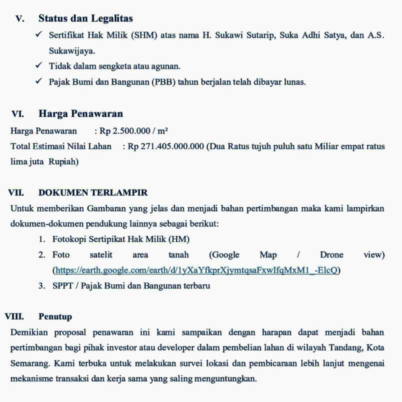 dijual tanah kp tlumpak rt 001 rw 05